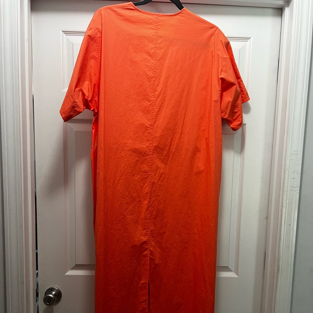 COS Kaftan Dress in Orange with Pockets and a Belt - Picture 6 of 6
